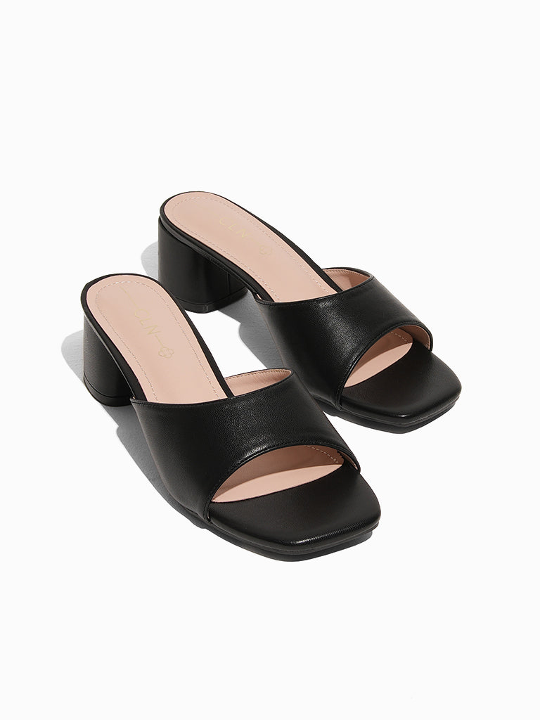 Brecken Heeled Slides