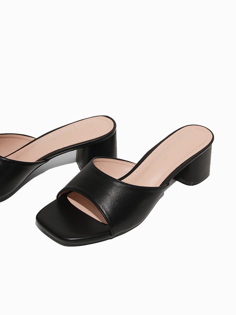 Brecken Heeled Slides