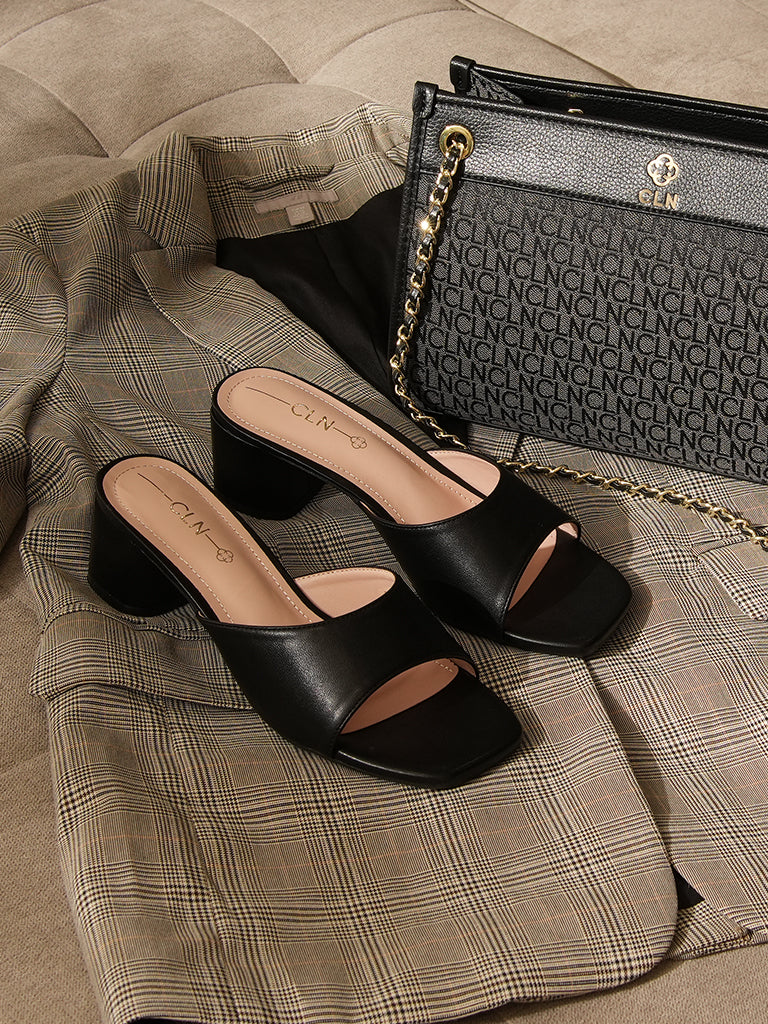 Brecken Heeled Slides