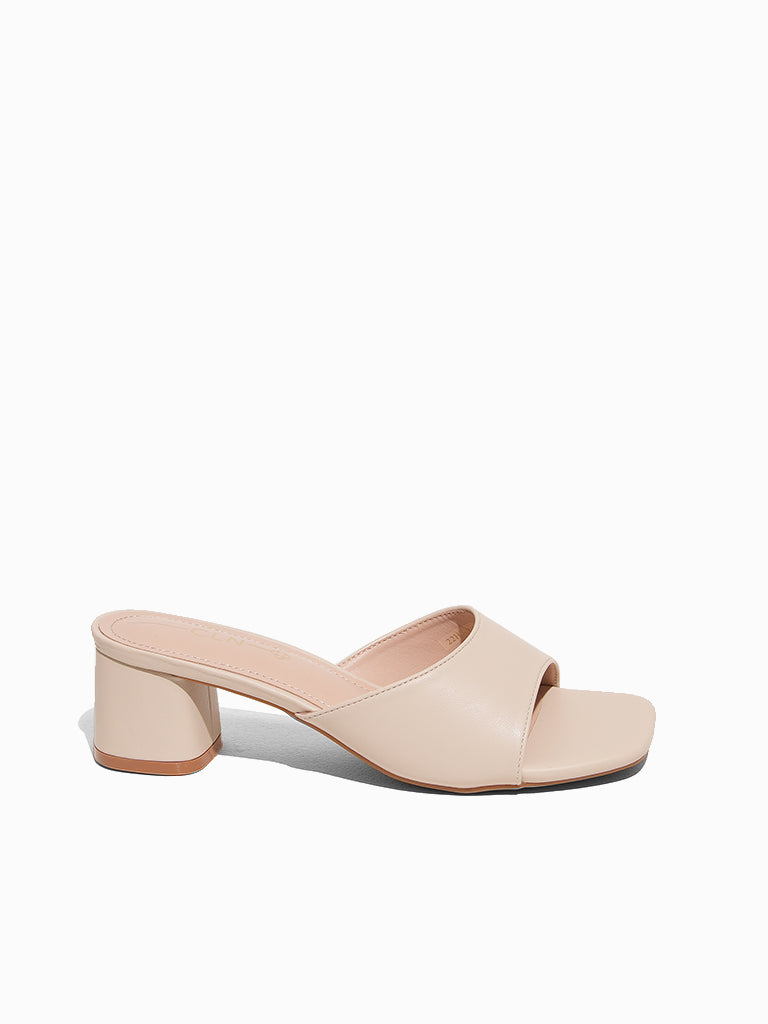 Brecken Heeled Slides