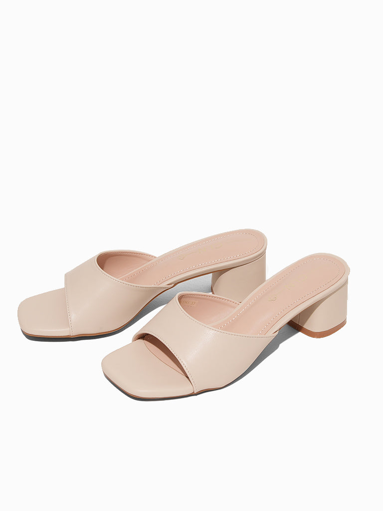 Brecken Heeled Slides
