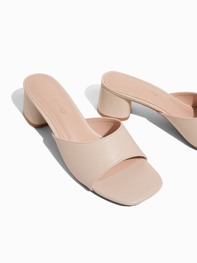 Brecken Heeled Slides