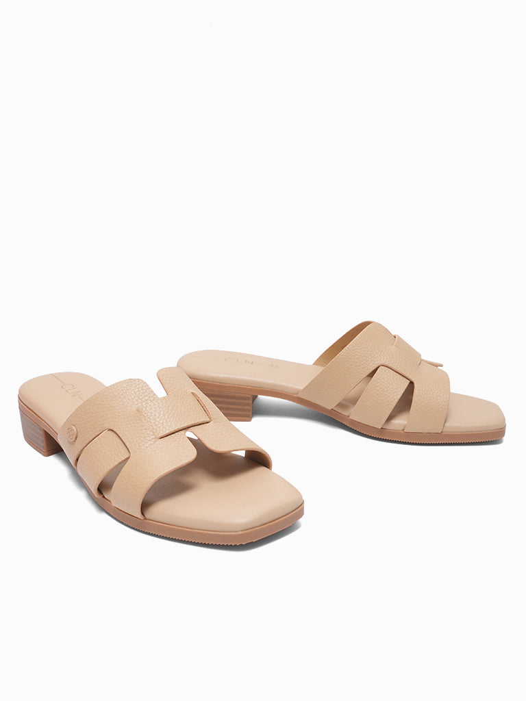 Dove Heeled Slides