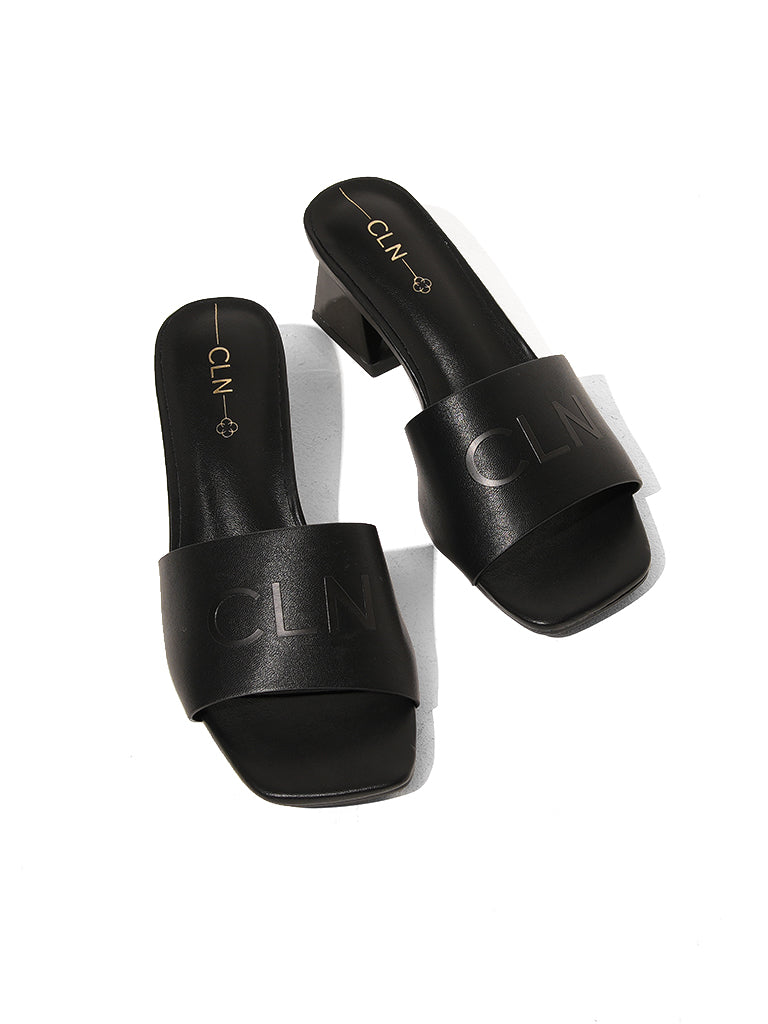 Merlot Heeled Slides
