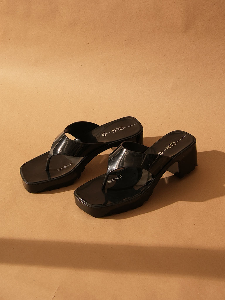Rina Heeled Slides
