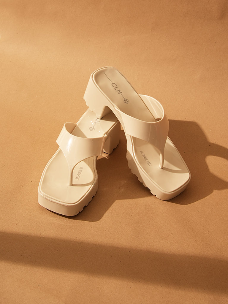 Rina Heeled Slides