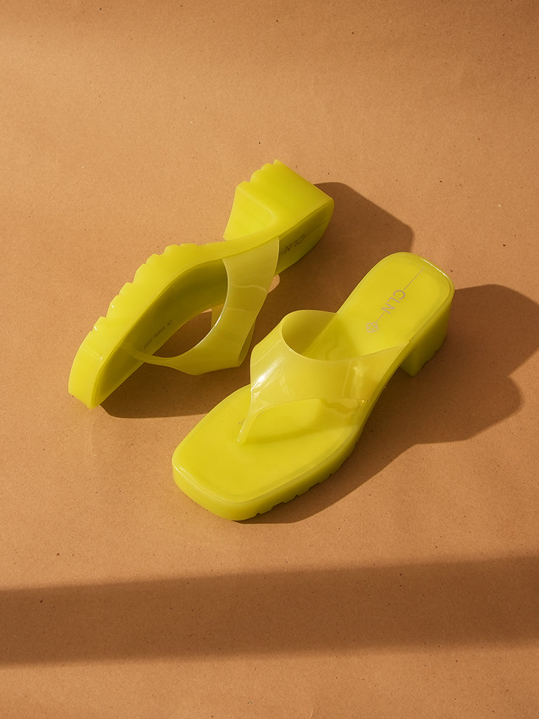 Rina Heeled Slides