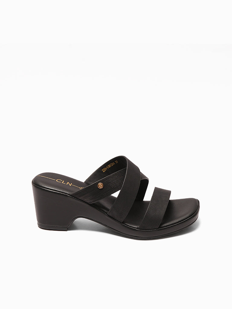 Corina Heeled Slides