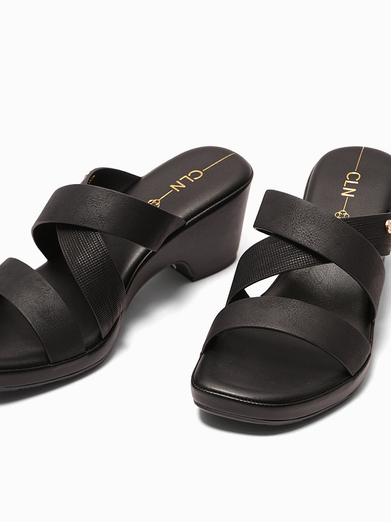 Corina Heeled Slides