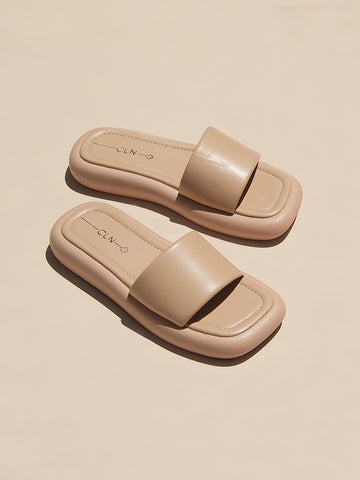Francie Flatform Slides