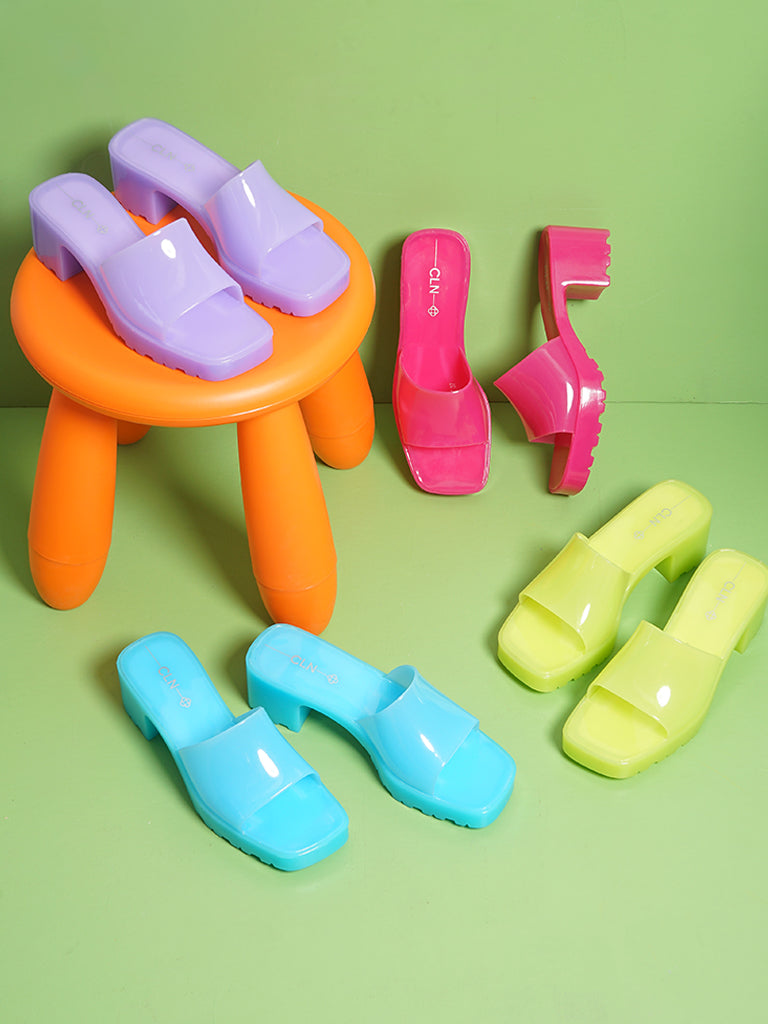 Reny Heeled Slides