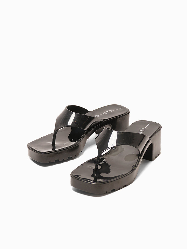 Rina Heeled Slides