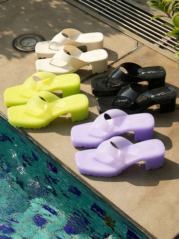 Rina Heeled Slides
