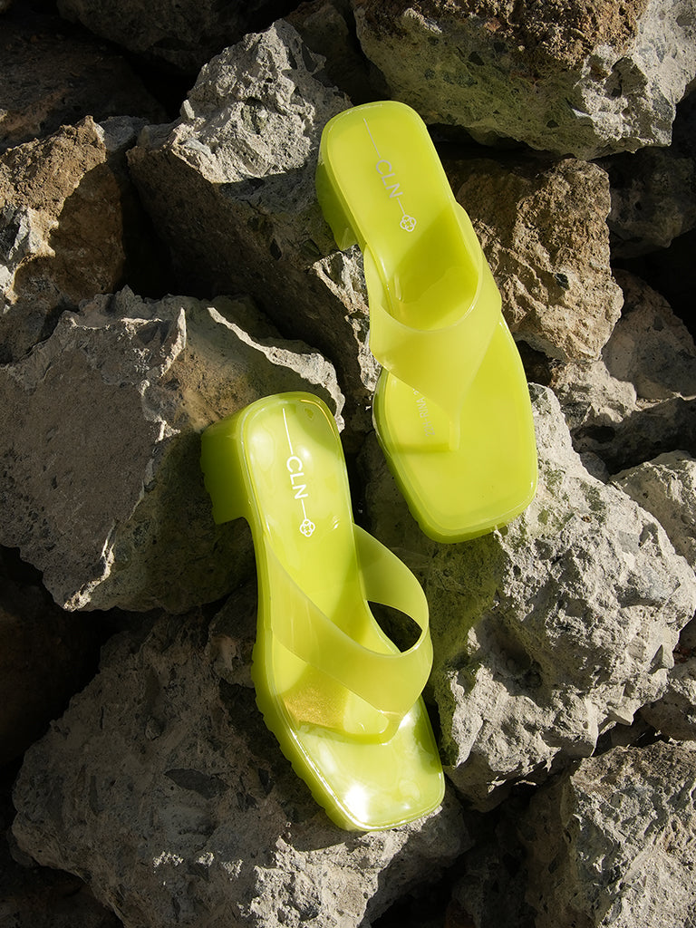 Rina Heeled Slides