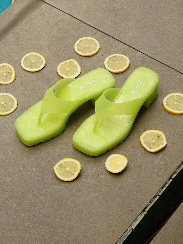 Rina Heeled Slides