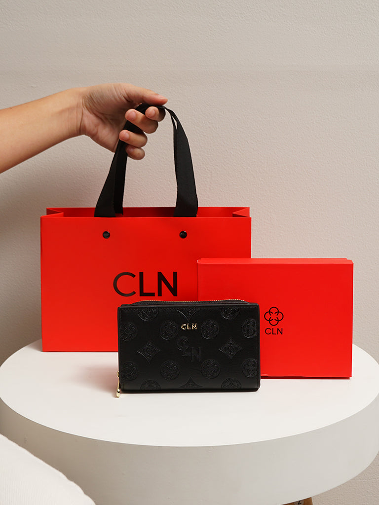 CLN - Look good in black. In feature: Thara, Kayzie, & Saffiya Wallets Shop  our Wallet Collection here: cln.com.ph/collections/wallets-pouch