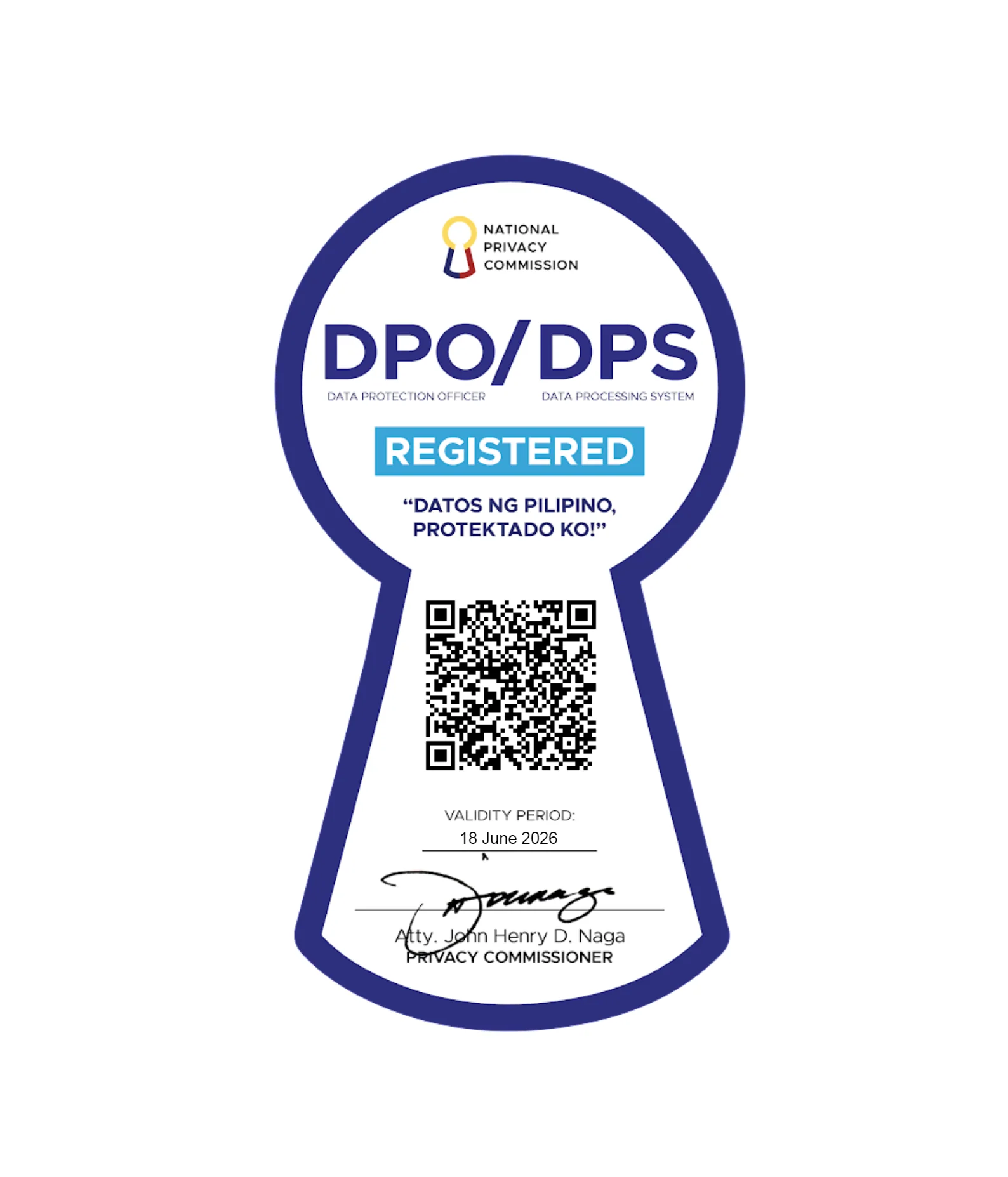 National Privacy Commission Seal and QR Code